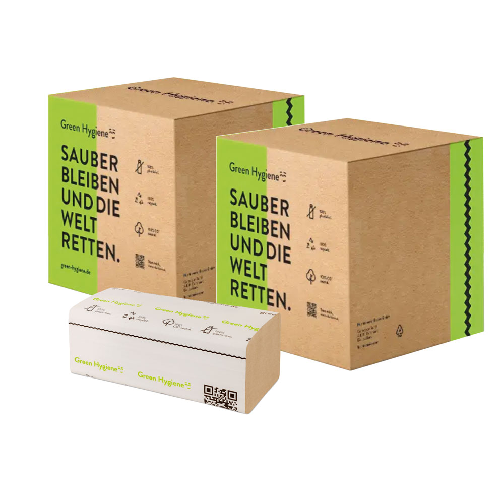 FALK Papierhandtücher ZZ natur 1lg., 2 x 5000 Blatt 100 plastikfrei