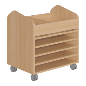 Bastelwagen "Kreativbasti 2", fahrbarer Kreativwagen B/H/T: 70,5x74,3x50 cm, mit 2 Fächern oben und 4 Papierablagen DIN A2 Bastelwagen "Kreativbasti 2", fahrbarer Kreativwagen B/H/T: 70,5x74,3x50 cm, mit 2 Fächern oben und 4 Papierablagen DIN A2-image