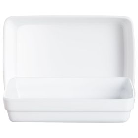 Schale rechteckig 17,5 x 11,5 cm, weiß-image