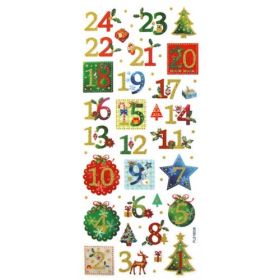 IMG78386_5247 Glitzer Sticker Weihnachten, 5 Blatt-image