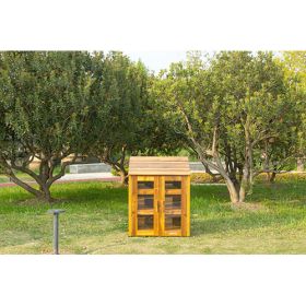 Outdoor-Schrank mit transparenten Türen-image
