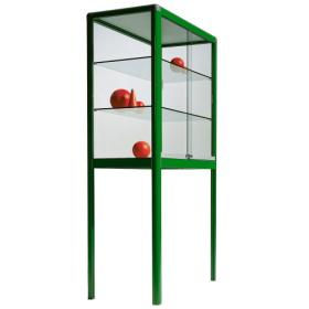 Glasvitrine der Serie V1 aus Sicherheitsglas mit 2 verstellbaren Einlegeböden B/H/T: wählbar, 180x50 cm-image