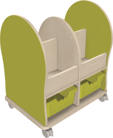 Leseratte Midi mit 4 offenen Fächern und 2 Ergo Tray Boxen C2 Mit 2 x Ergo Tray Boxen C2 Leseratte Midi mit 4 offenen Fächern und 2 Ergo Tray Boxen C2 Mit 2 x Ergo Tray Boxen C2-image