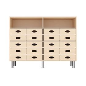 Regalschrank 79-120, 20 Materialkästen, mit höhenverst. Füßen-image