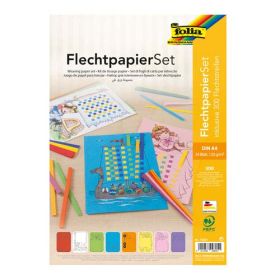 IMG78373_16284 Flechtpapier Set, DIN A4, 24 Bögen-image