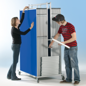 Transportwagen NSTT-W190-20 für 20 Moderationstafeln und Stative B/H/T: 160x192x77 cm für 20 Moderationstafeln und Stative-image