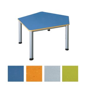 Stapelstuhl LIMBI mit Linoleum, Sitzhöhe 21 cm - Farbe nach Wahl-image