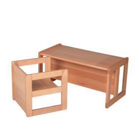 Verwandlungsbank B/H/T: 70x35x35 cm, SH: 15, 22 und 34 cm-image