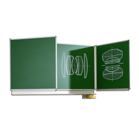 Wandklapptafel aus Stahl, Serie KLST, grün Verschiedene Größen, Farben und Lineaturen erhältlich-image