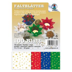 Faltblätter Sterne, 15 x 15 cm, Sortiment, 100 Blatt-image