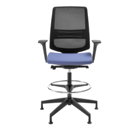 Counter Drehstuhl Lia mit Fußkreuz, Synchronmechanik und Armlehnen, Farbe und Stoffgruppe wählbar-image