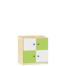 Schließfachschrank Serie SFS, zweireihig B/H/T: 80x160x50 cm, 2x2 Fächer-image