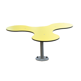 Kleeblatt Tisch zur festen Montage Innen und Außenbereich-image