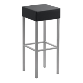 Barhocker B/H/T: 34x81x34 cm, Gestell Vierkantrohr, Sitz gepolstert-image