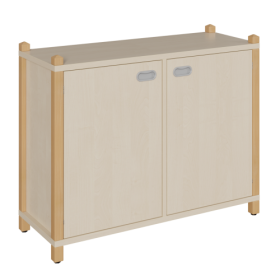 Stollen-Schrank mit 2 Türen B/H/T: 106x80x40 cm, 2 Türen, mit Mittelwand und 4 Einlegeböden, 6 Fächer-image