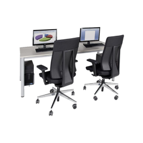 höhenverstellbarer EDV-Computertisch mit Holzkabelkanal H/T: 58-72x80/90 cm, Breite: wählbar höhenverstellbarer EDV-Computertisch mit Holzkabelkanal H/T: 58-72x80/90 cm, Breite: wählbar-image