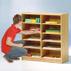 Offenes Ergänzungsregal zu KLR 12G mit 6 Fächern B/H/T: 62x161x45 cm-image