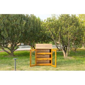 Outdoor-Schrank mit transparenten Türen-image