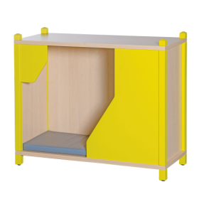 Stollen-Versteckschrank B/H/T: 106x80x40 cm, inklusive Kunstlederauflage-image