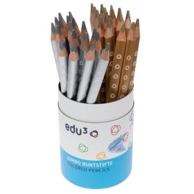 edu³ Jumbo tri, 36er-Dose, gold & silber edu³ Jumbo tri, 36er-Dose, gold & silber-image