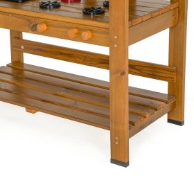 Outdoor Spielküche aus Holz mit Dach-image