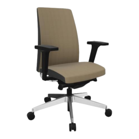 Drehstuhl EMILIO, automatische Federkrafteinstellung & Sitztiefeneinstellung Fußkreuz: Aluminium poliert Drehstuhl EMILIO, automatische Federkrafteinstellung & Sitztiefeneinstellung Fußkreuz: Aluminium poliert-image