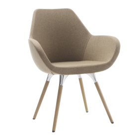 Stuhl Nele, mit Holzgestell B/H/T: 67x87x60 cm, Stoffgruppe wählbar-image