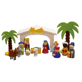 Weihnachtskrippen-Set, 16-tlg.-image