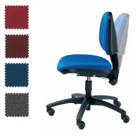Erzieherstuhl für harte Böden, Kunstlederbezug, Farben nach Wahl-image