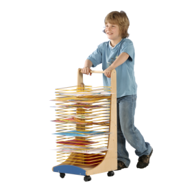 Trockenwagen mit 25 Trockenrosten, fahrbar B/H/T: 36x84x34 cm-image