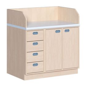Wickelkommode mit Treppe, T 71 cm-image