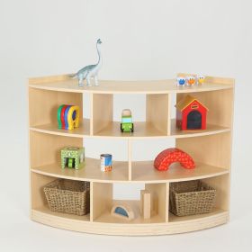 Viertelkreisschrank, Ahorn-Optik, 113 x 39 x 80 cm-image