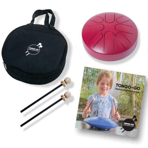 TONGO-GO Stahlzungentrommel 8" Mini, rot-image