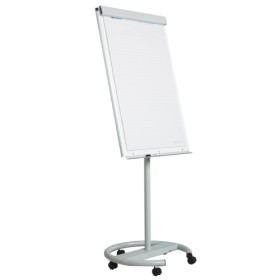 Höhenverstellbares Flip-Chart Mobil auf Rundfuß mit 5 Rollen.-image