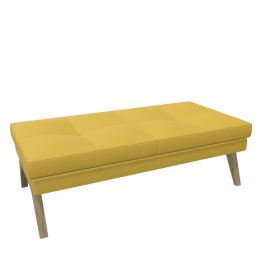 2er Sitzbank Ona mit Holzgestell B/H/T: 131x44x67 cm-image