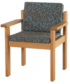 Sessel mit Armlehne und Polsterauflage B/H/T: 40x60x40, SH=34 cm-image