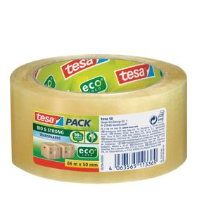 IMG100508_23815 Paketband Plastik Bio transparent, tesa für Kartons bis 20kg (66mx50mm)-image