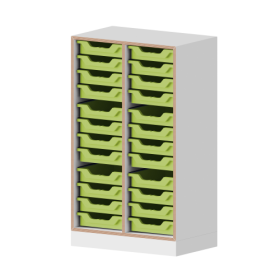 qickly® Regal, 3 Ordnerhöhen, 24 kleine Ergo Tray Boxen B/H/T: 70,1x110,5x42,6 cm qickly® Regal, 3 Ordnerhöhen, 24 kleine Ergo Tray Boxen B/H/T: 70,1x110,5x42,6 cm-image