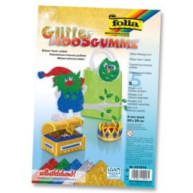 IMG89963_7569 Glitter Moosgummi Set, 20 x 29 cm, 5 Bogen-image