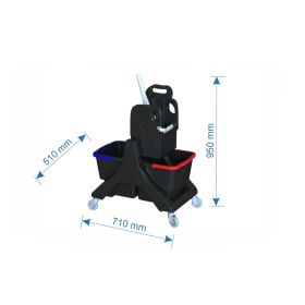 IMG102852_31898 Zweieimerwagen EcoBlack 45 mit Presse u. Wanne-image