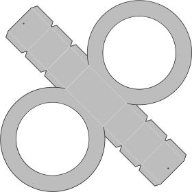 Laternenrohlinge Metallic, rund, 5er-Set, sortiert-image