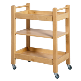 Bücher- und Servierwagen B/H/T: 66 x 86,5 x 40 cm, mit 3 Ablageflächen-image