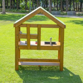 Outdoor Spielküche aus Holz mit Dach-image