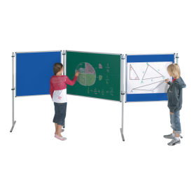 Stecktafel-Set, "Compact 2" 2x Tafel: 90x90 cm, 1x Tafel: 120x90 cm, 4x T-Fuß Stativ-image