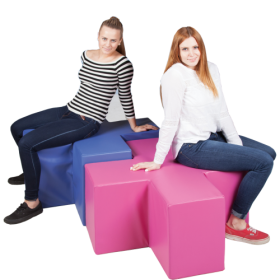 Sitzelement PLUS, Hocker, Bezug Kunstleder, Bezug schwer entflammbar B/H/T: 90x30x90 cm-image