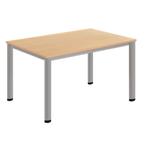 Rechtecktisch, Melaminplatte mit ABS-Kante B/T: 130x65 cm, Höhe wählbar Rechtecktisch, Melaminplatte mit ABS-Kante B/T: 130x65 cm, Höhe wählbar-image