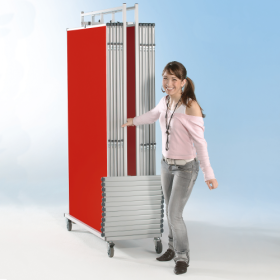 Transportwagen NSTT-W190 für 10 Moderationstafeln und Stative B/H/T: 130x192x50 cm für 10 Moderationstafeln und Stative-image