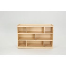 Regalschrank mit Rückwand Owlaf, 3 Böden, 8 Fächer-image