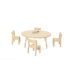 Tisch Owlaf, rund, Durchmesser 120cm, höhenverst., Oberfl. Melamin-image