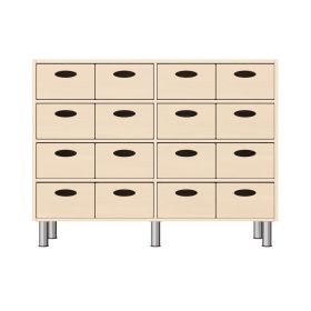 Regalschrank 79-120, 16 Materialkästen, mit höhenverst. Füßen-image